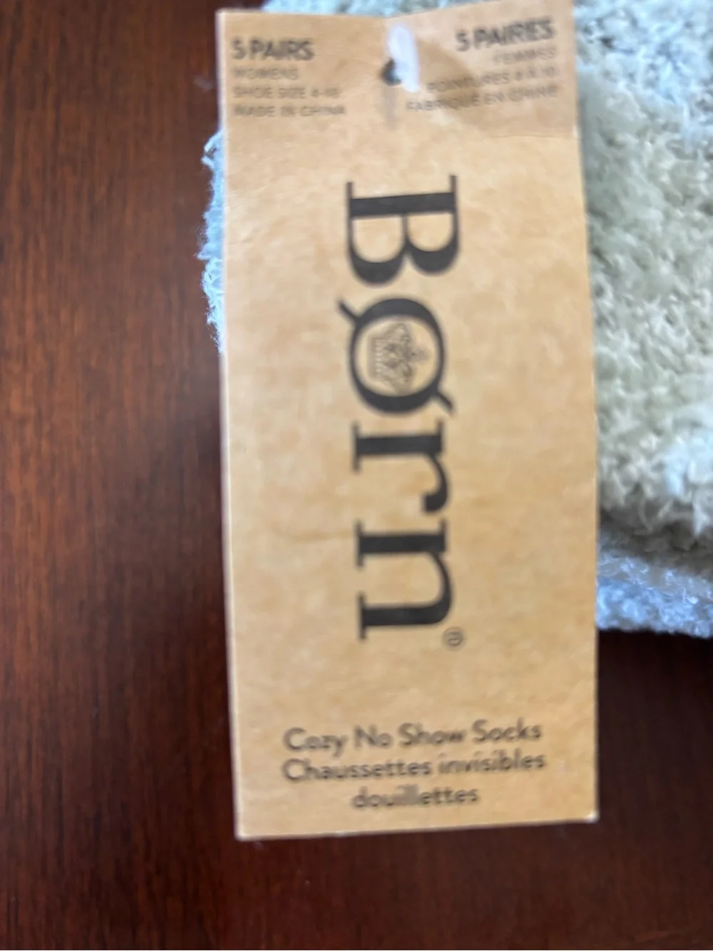 Born Cozy No-Show Socks – 5 Pair Pack – Soft Neutral Colors – NWT